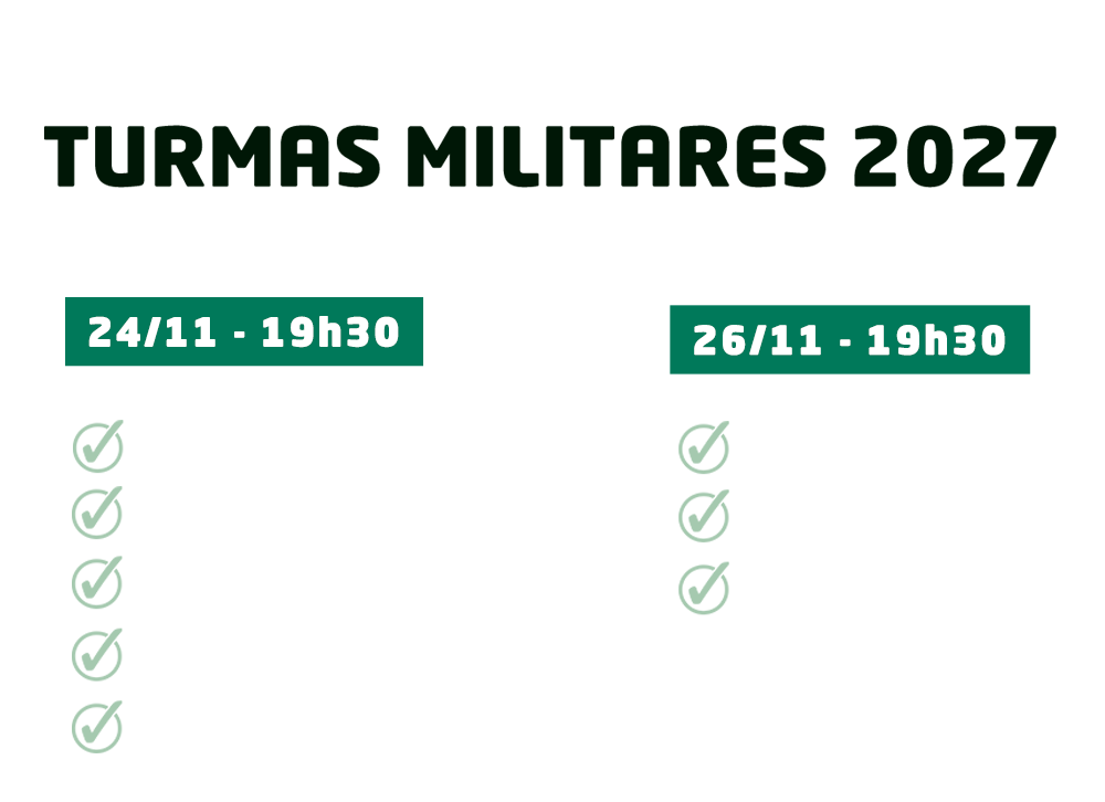 Turmas Militares 2027